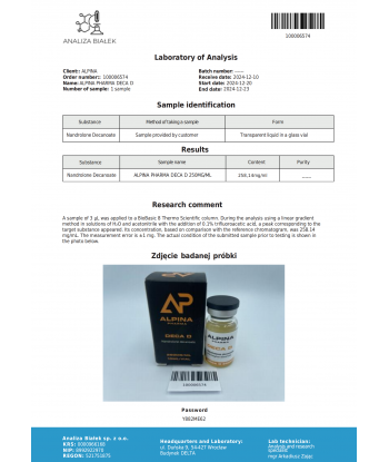 Alpina Pharma Deca D 250 mg 10 ml