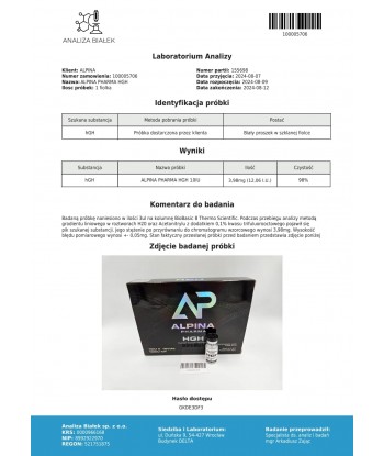 Alpina Pharma HGH 10iu x 10 vial